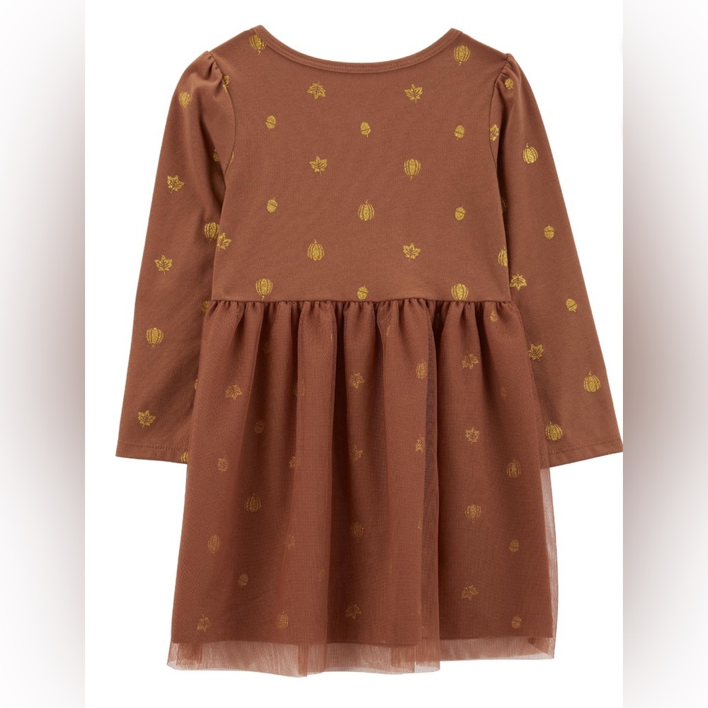 NWOT Carter's Child of Mine Toddler Girl Thanksgiving Dress, Size 18M